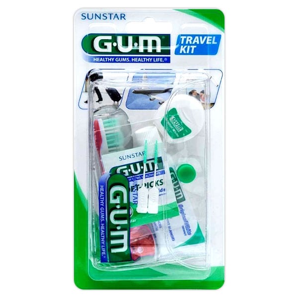 Gum Travel Brush Kit (156) 1 set - E kuqe