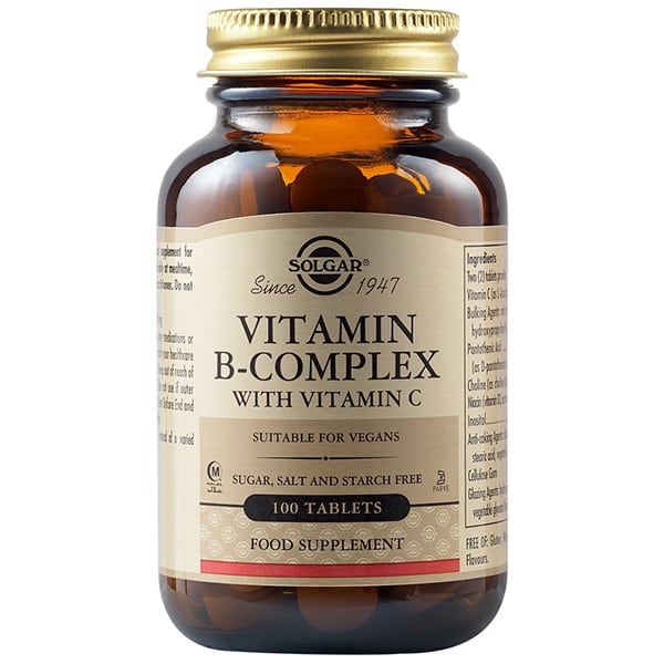 Solgar Vitamin B-Complex with Vitamin C 100 tableta