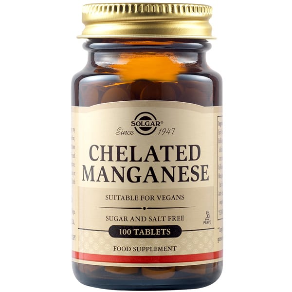 Solgar Chelated Manganese 100 tableta