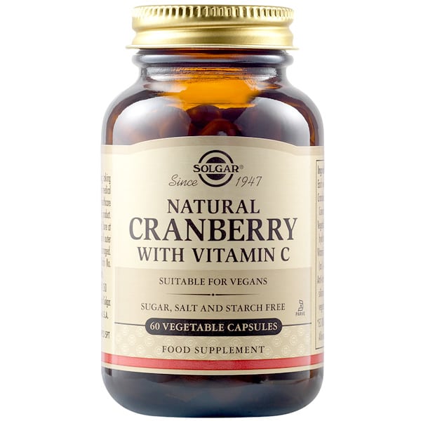 Solgar Natural Cranberry with Vitamin C 60 kapsula vegjetariane