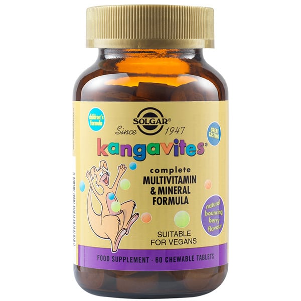 Solgar Kangavites Complete Multivitamin & Mineral Formula 60 tableta përtypëse