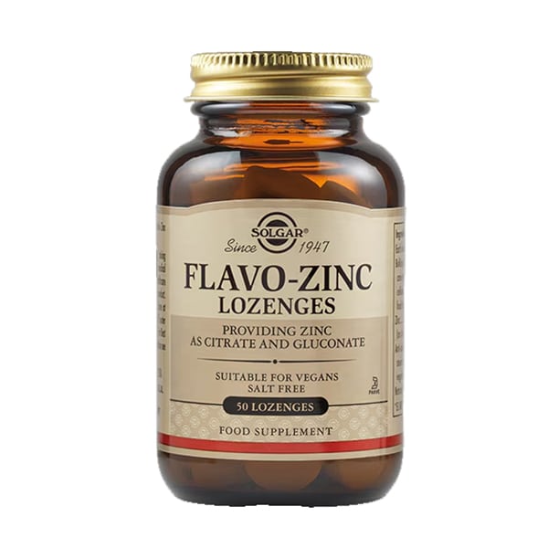 Solgar Flavo-Zinc Lozenges 50 tableta për thithje