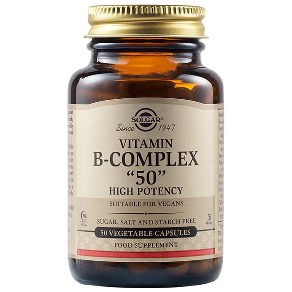 Solgar Vitamin B-Complex "50" High Potency 50 kapsula vegjetariane
