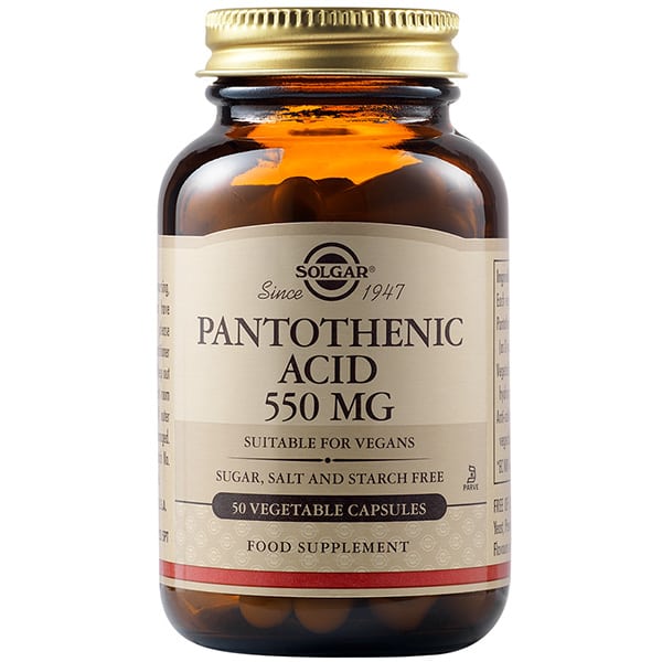 Solgar Pantothenic Acid (B5) 550mg 50 kapsula vegjetariane