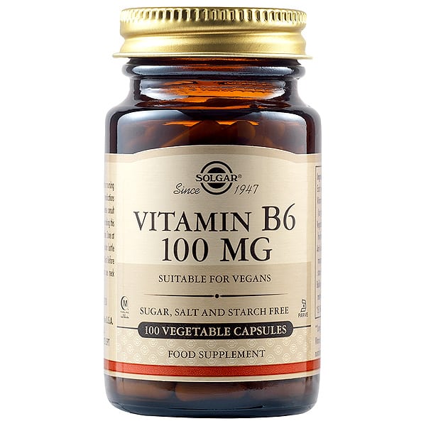 Solgar Vitamin B6 100mg 100 kapsula vegjetariane