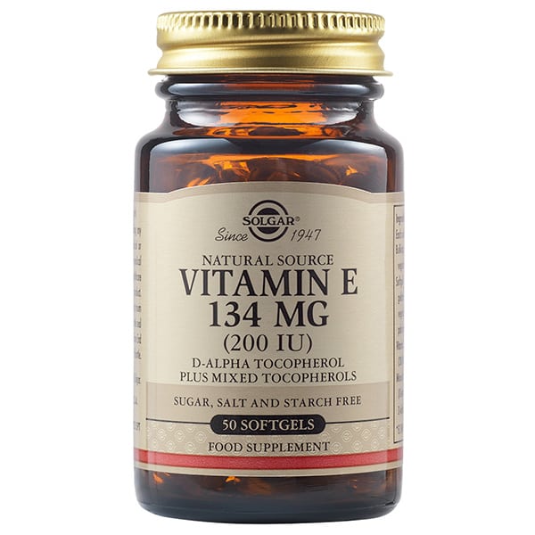 Solgar Vitamin E 134mg (200IU) 50 kapsula të buta