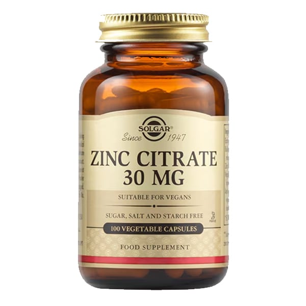 Solgar Zinc Citrate 30mg 100 kapsula vegjetariane