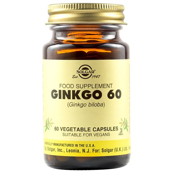 Solgar Ginkgo Biloba 60mg 60 kapsula vegjetariane