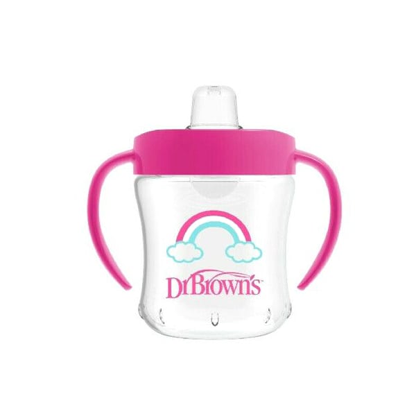 Dr. Brown's (TC 61001) Soft-Sprout Transition Cup 180ml - Fuksia