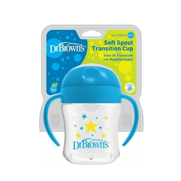 Dr. Brown's (TC 61001) Soft-Sprout Transition Cup 180ml - Yje Blu