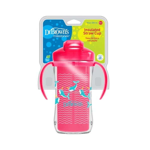 Dr. Brown's Insulated Straw Cup 12m+ 300ml - Fuksi-Balenë