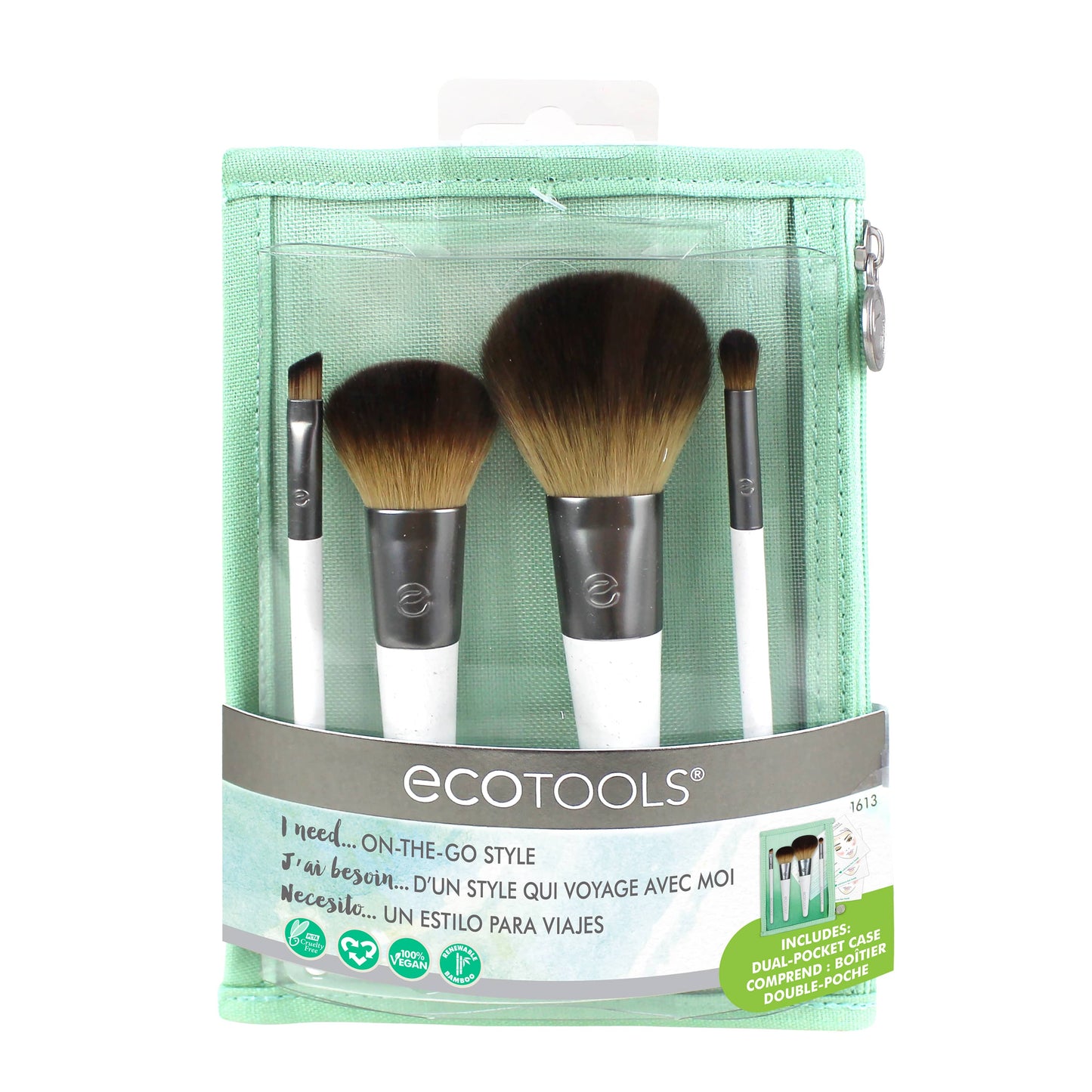Ecotools On-The-Go Style Makeup Brush Kit (1613) 4 copë