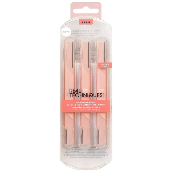 Real Techniques Face & Brow Razors (4268) 3 copë