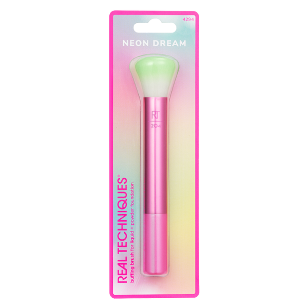 Real Techniques RT204 Neon Dream Buffing Brush for Liquid & Powder Foundation 1 copë