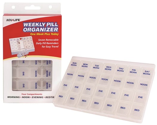 Acu-Life 128SPW Pill Case Weekly Large 1 copë