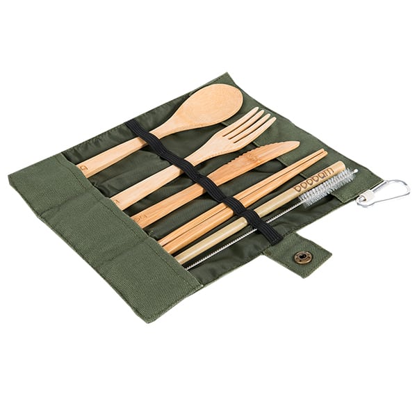 Boobam Tensils Cutlery Set 7 copë - Kaki