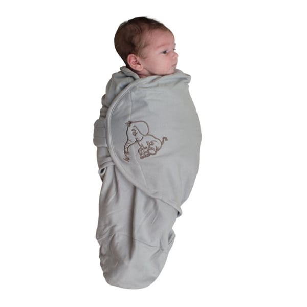 Bo Jungle Cotton Swaddling Blanket Elephant 1 copë