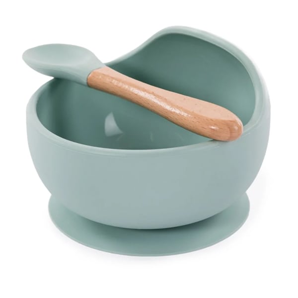 Bo Jungle Kids Feeding Set with Silicone Suction Bowl & Spoon set - BLU