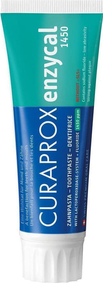 Curaprox Enzycal 1450ppm SLS-Free Toothpaste 75 ml