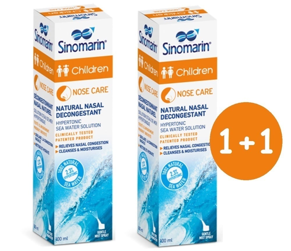 2 x Sinomarin Children 100% Natural Nasal Decongestant 2x100ml