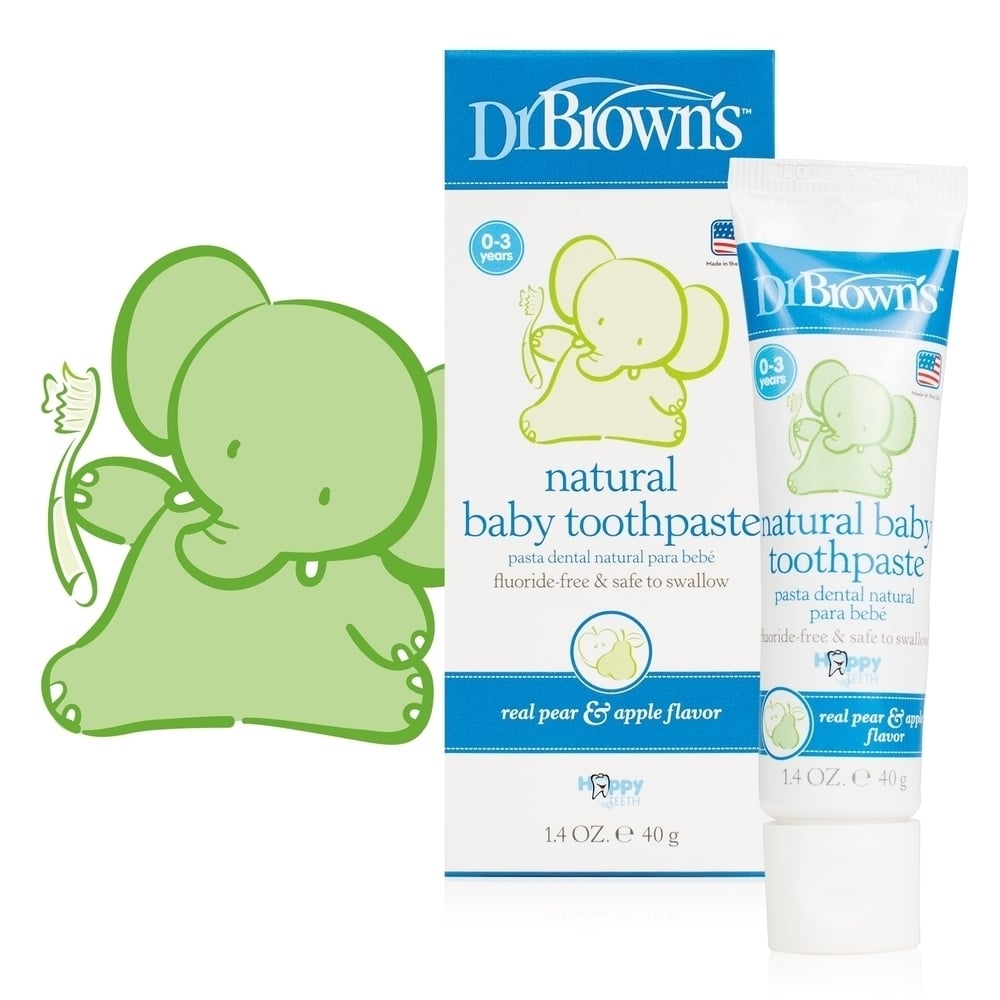 Dr. Brown's Natural Baby Toothpaste Pear & Apple Flavor 0-3Y HG 025 40 gr
