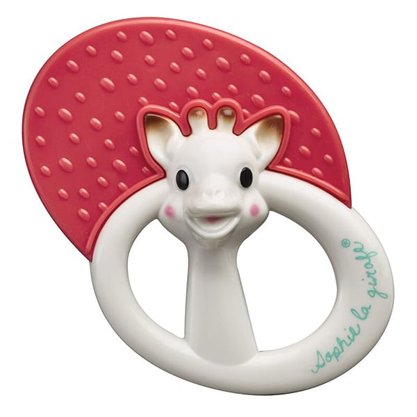 Sophie la Girafe Teething Rattle 3+ months 1 copë - E kuqe