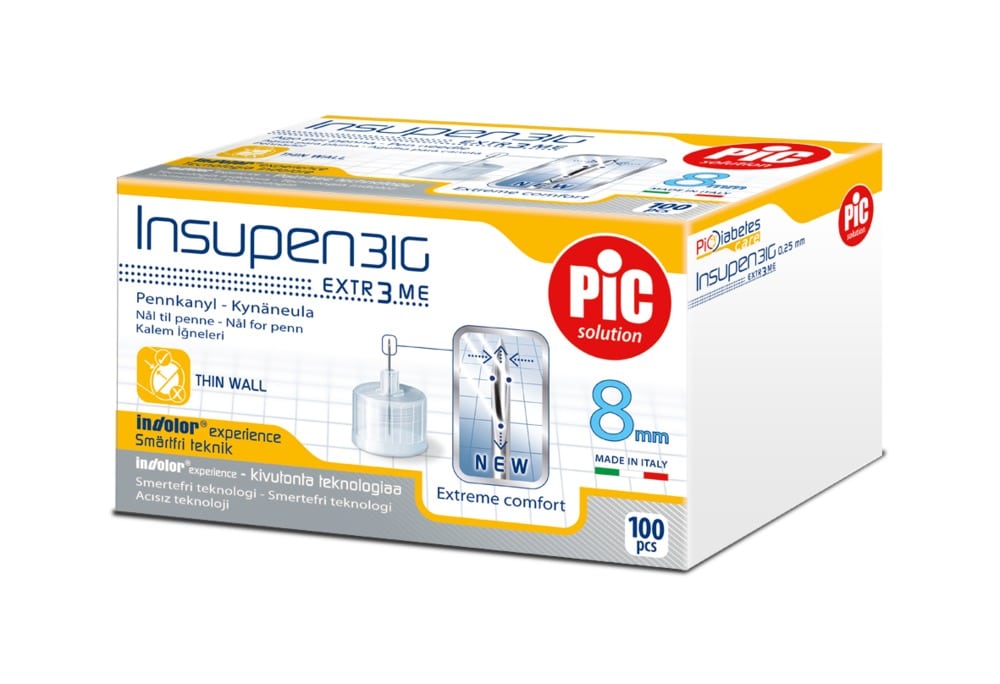Insupen Pen Needle 31G x 8mm 100 copë