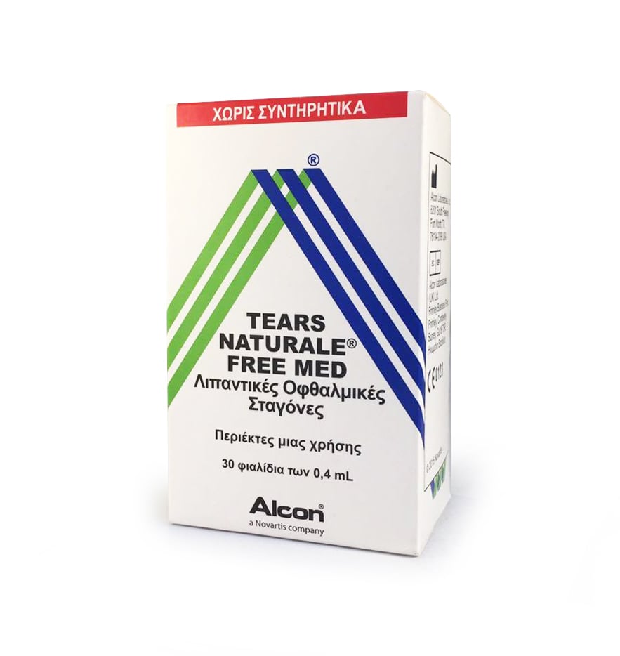 Alcon Tears Naturale Free Med Eye Drops in disposable containers 30 x 0.4 ml
