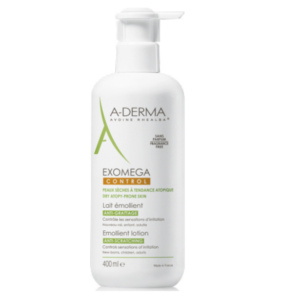 A-Derma Exomega Control Emollient Lotion Anti-Scratching 400 ml