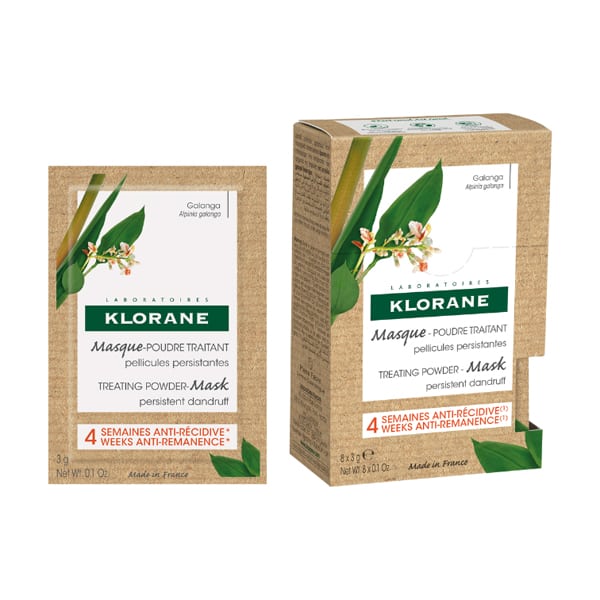 Klorane Galanga Treating Powder-Mask for Persistent Dandruff 8x3gr