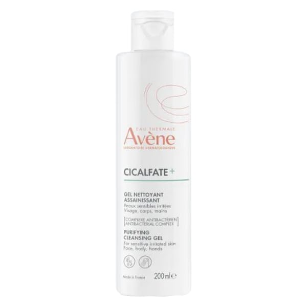 Avene Cicalfate+ Purifying Cleansing Gel for Sensitive Irritated Skin 200 ml