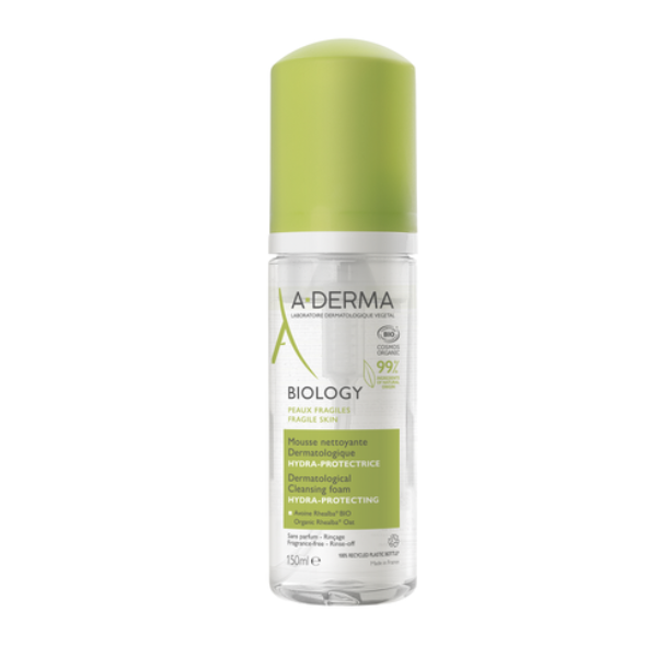 A-Derma Biology Hydra-Protective Dermatological Cleansing Foam 150 ml