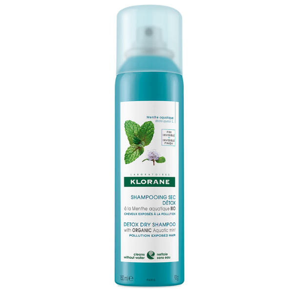 Klorane Detox Dry Shampoo with Organic Aquatic Mint 150 ml