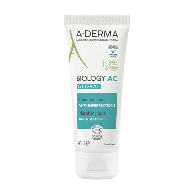 A-Derma Biology AC Global Mattifying Care Anti-Blemish 40 ml