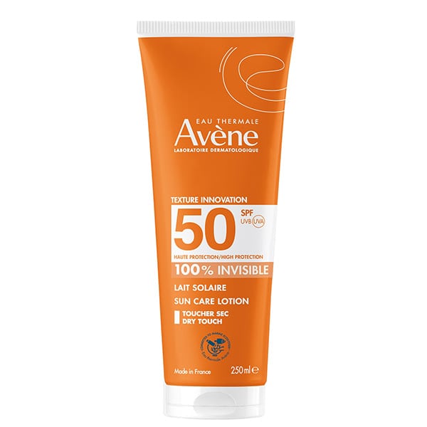 Avene Eau Thermale Lait Solaire Sun Care Lotion 100% Invisible SPF50+ 250 ml