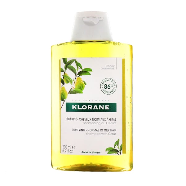 Klorane Purifying Shampoo with Citrus for Normal to Oily Hair 200 ml