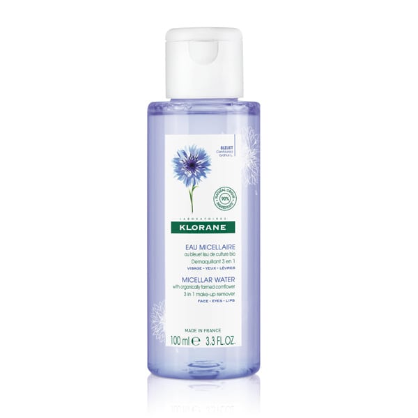 Klorane Micellar Water 3 in 1 Make-Up Remover with Cornflower 100 ml