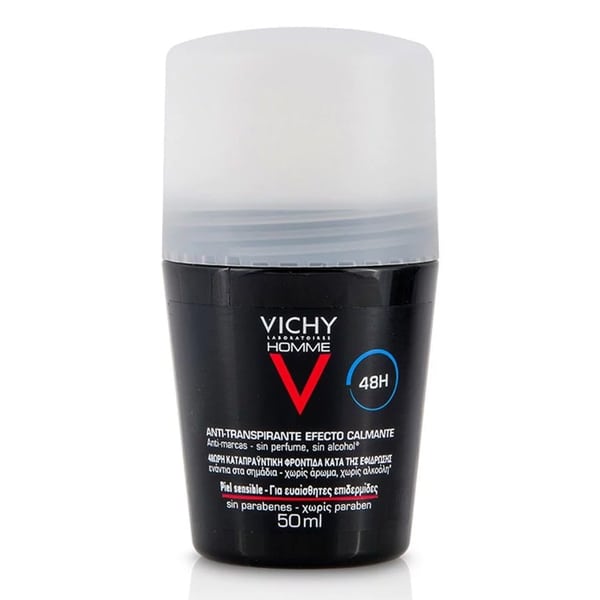 Vichy Homme 48h Deodorant Roll-on for Sensitive Skin 50 ml