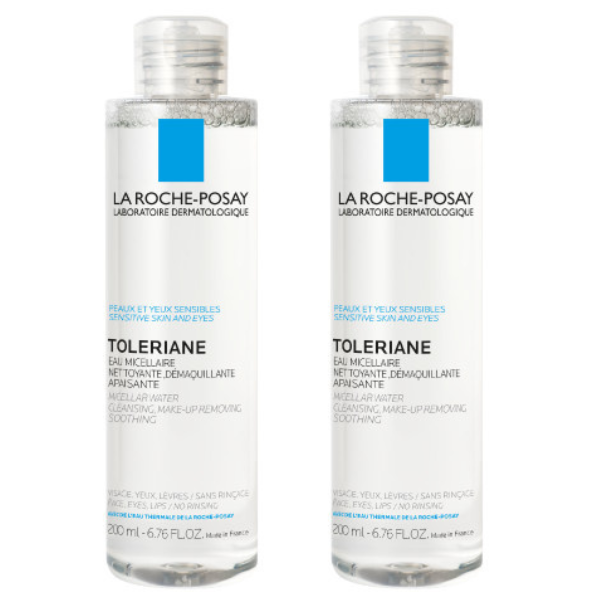 2x La Roche-Posay Toleriane Micellar Water for Sensitive Face & Eyes 2x200ml