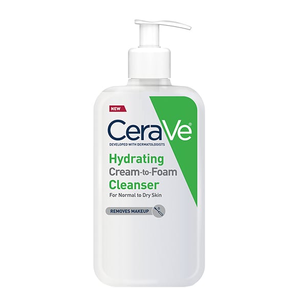 CeraVe Hydrating Cream-to-Foam Cleanser for Normal to Dry Skin 236 ml