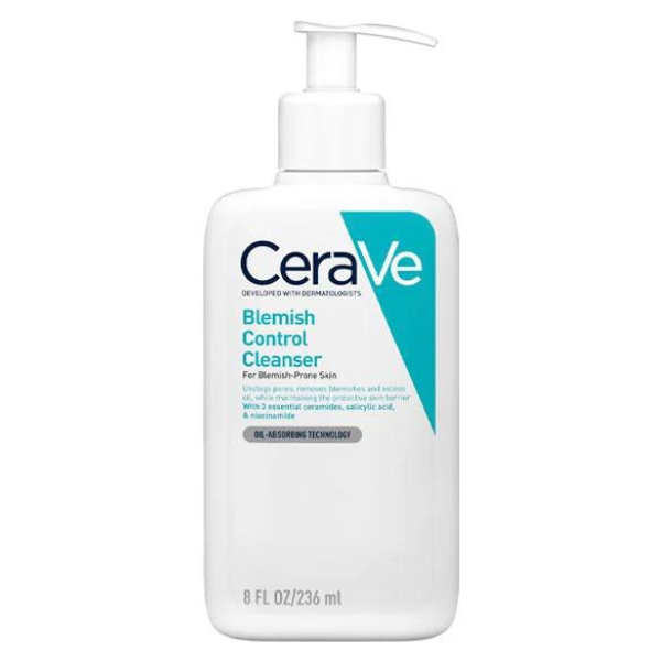 CeraVe Blemish Control Face Cleanser for Blemish-Prone Skin 236 ml