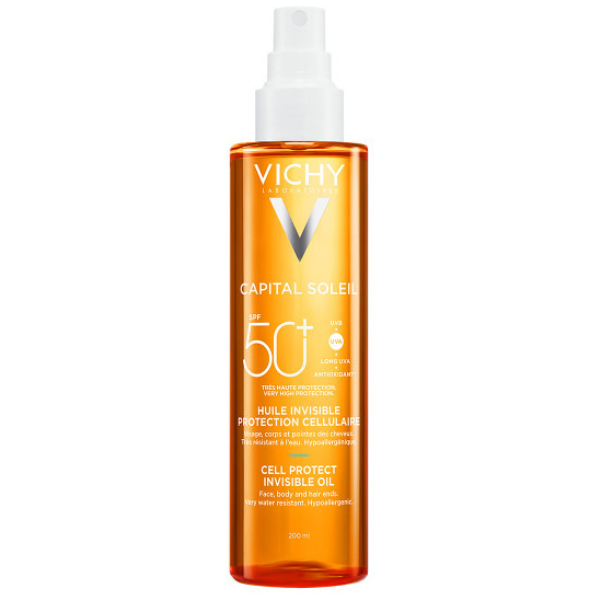 Vichy Capital Soleil Cell Protect Invisible Oil SPF50+ 200 ml