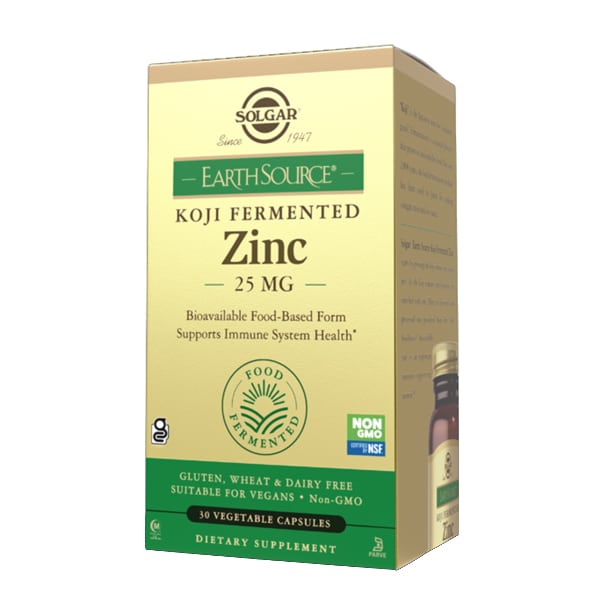 Solgar Earth Source Koji Fermented Zinc 25mg 30 kapsula vegjetariane