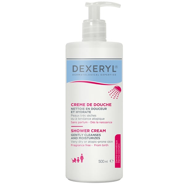 Ducray Dexeryl Shower Cream for Very Dry or Atopic-Prone Skin 500 ml