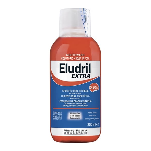 Elgydium Eludril Extra 0.20% Alcohol-Free Mouthwash 300 ml