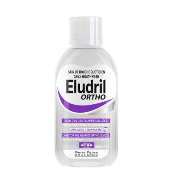 Elgydium Eludril Ortho Alcohol-Free Daily Mouthwash 500 ml