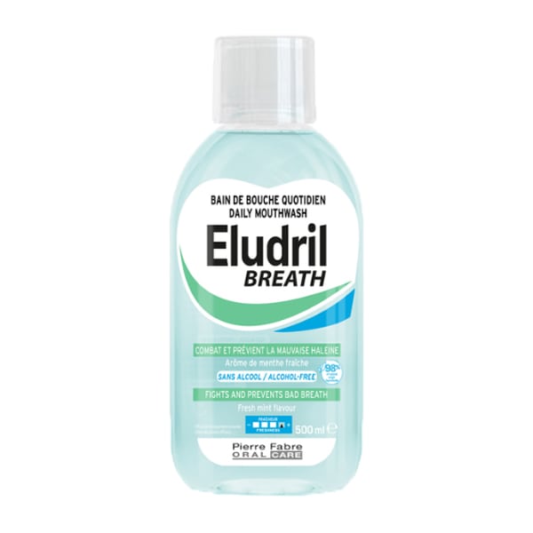 Elgydium Eludril Breath Daily Mouthwash 500 ml