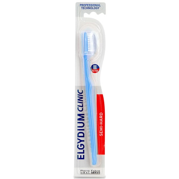 Elgydium Clinic Semi-Hard 25/100 Toothbrush 1 copë - Blu e çelët