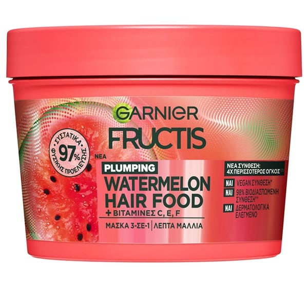 Garnier Fructis Plumping Watermelon Hair Food Mask 3in1 400 ml