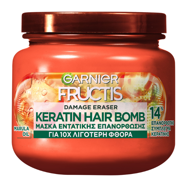 Garnier Fructis Damage Eraser Keratin Hair Bomb Hair Mask 320 ml
